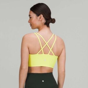Lululemon Like a Cloud Ribbed Bra in Electric Lemon